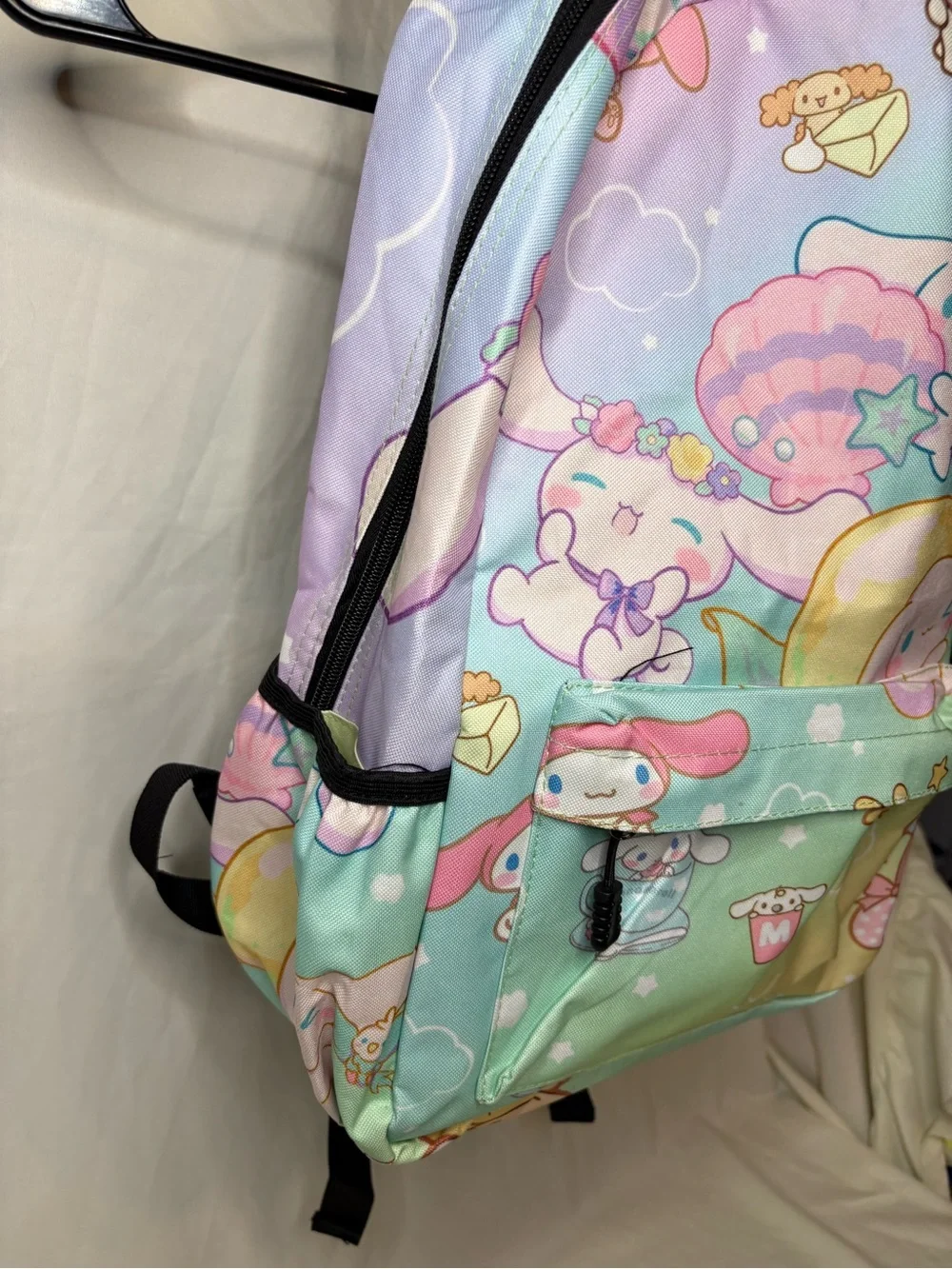 Kids Pastel Cinnamoroll Character Backpack Rainbow Sanrio